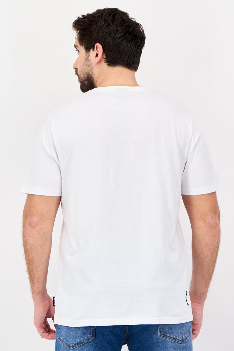 Bench Men Sportswear Fit Short Sleeve Outdoor T-Shirt, White - Image 2